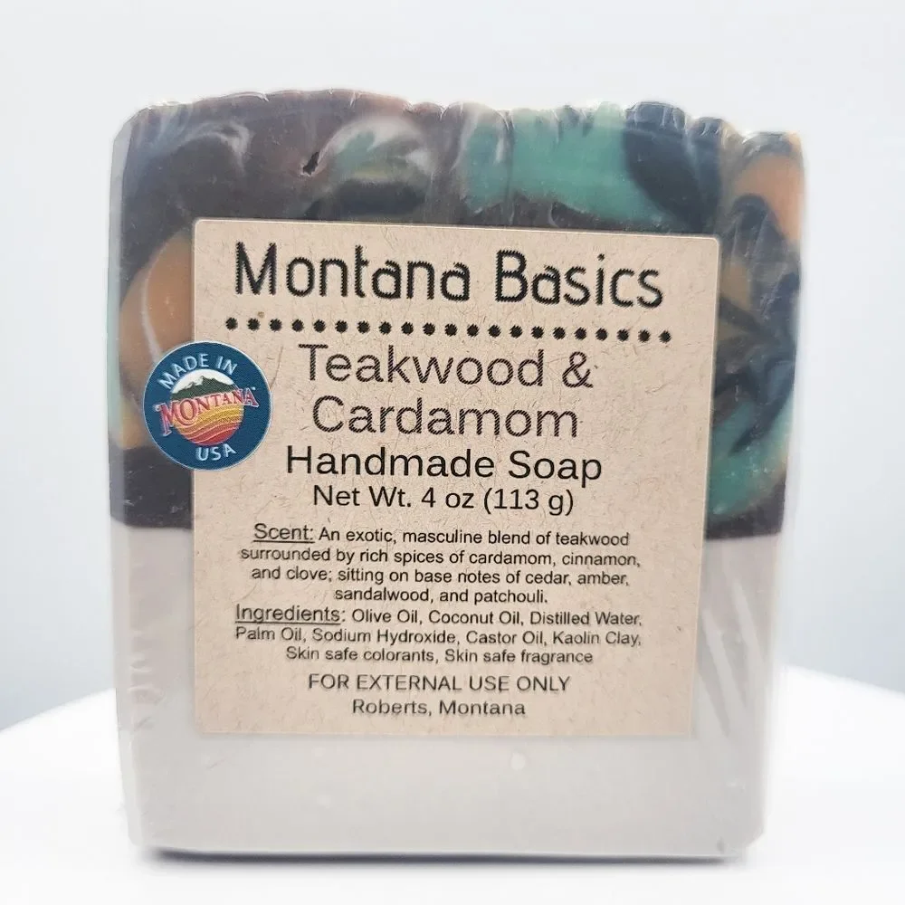 Teakwood & Cardamom - Handmade Soap